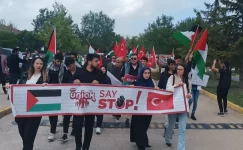 AK Parti Afyonkarahisar Gençlik Kolları’ndan İsrail Karşıtı Eylem