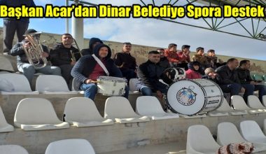 Başkan Saffet Acar’dan Dinar Belediye Spora Destek