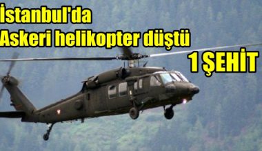 İstanbul Sancaktepe’de askeri helikopter düştü !!