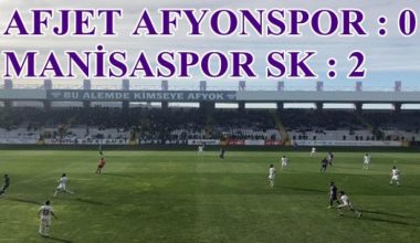 AFJET AFYONSPOR 0 MANİSASPOR SK 2