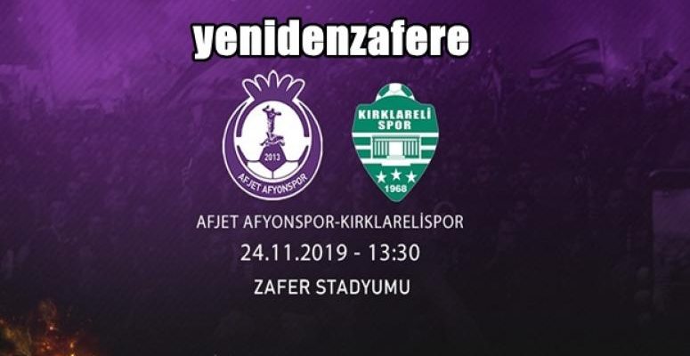 Afjet Afyonspor, Kırklarelispor takımını konuk edecek
