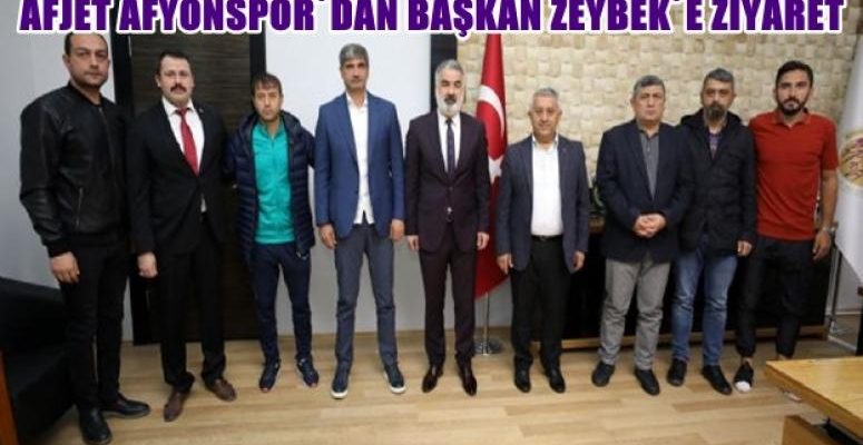 Afjet Afyonspor, Mehmet Zeybek’i ziyaret etti