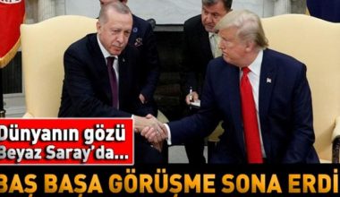 Recep Tayyip Erdoğan – Donald Trump görüşmesi sona erdi