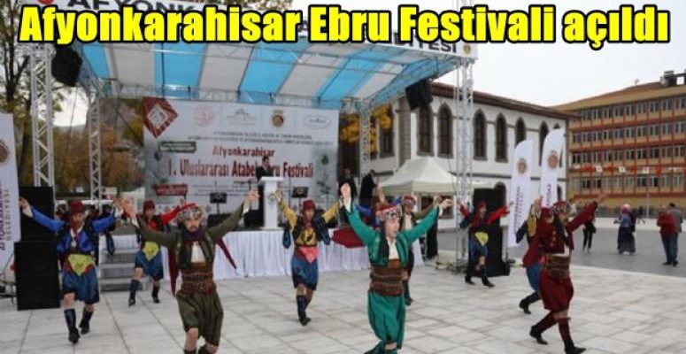 Afyonkarahisar Ebru Festivali açıldı