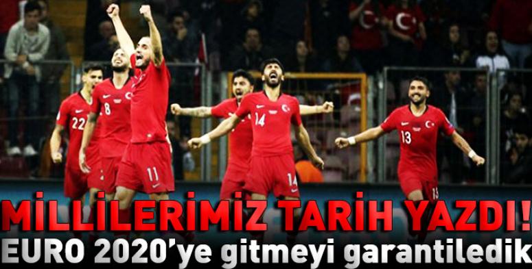 Türkiye, EURO 2020'ye gitmeyi garantiledi