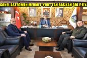 Asteğmen Mehmet Yurt, Başkan Mustafa Çöl’ü ziyaret etti