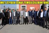 Mehmet Zeybek, Esnaf Temsilcilerini dinledi