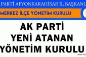 Afyon Ak Parti Yeni Atanan Yönetim Kurulu açıklandı – SİYASET
