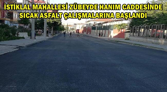 Afyon İstiklal Mahallesi’nde sıcak asfalt çalışmalarına başlandı – AFYON HABER