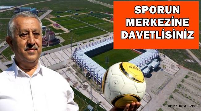 Mehmet Zeybek. Sporun Merkezine Davetlisiniz ! – SPOR