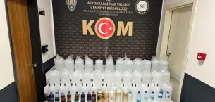 Afyonkarahisar’da Kaçak Alkol Operasyonu